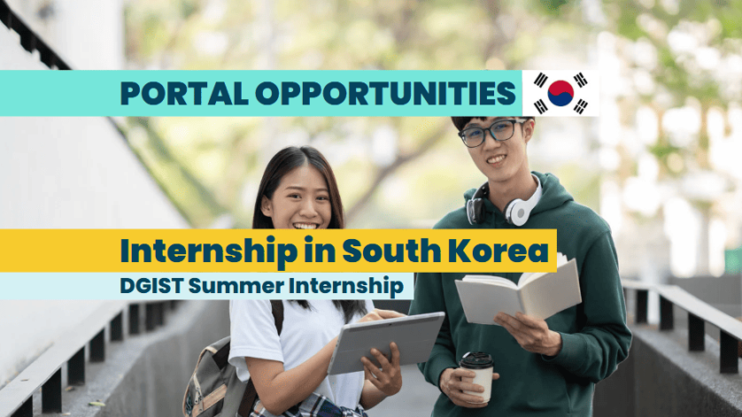 DGIST Summer Internship 2025 in South Korea
