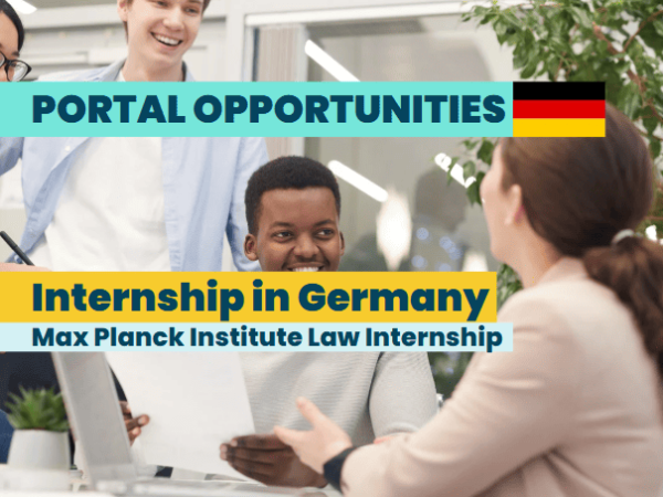 Max Planck Institute Law Internship 2025 in Germany
